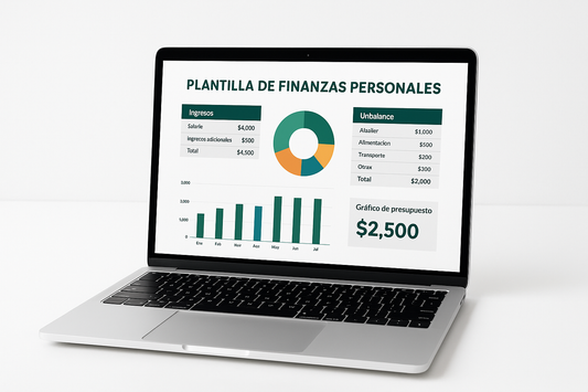 Plantilla de Finanzas Personales - Método 50/30/20