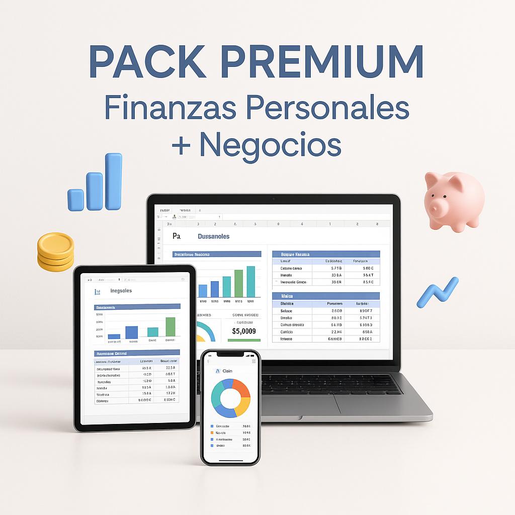 Total Control de tus Finanzas - Pack Premium (Personal + Negocios)
