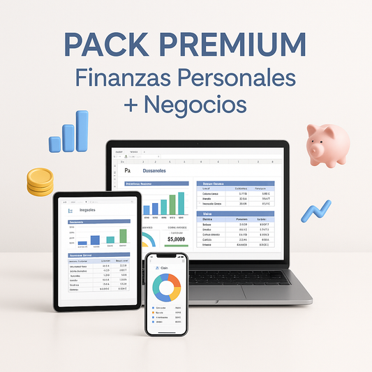 Total Control de tus Finanzas - Pack Premium (Personal + Negocios)